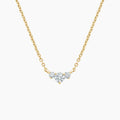 LUCERARO Necklace | Round Lab-Grown Diamond Three-Stone Necklace 1/3 ct. tw.