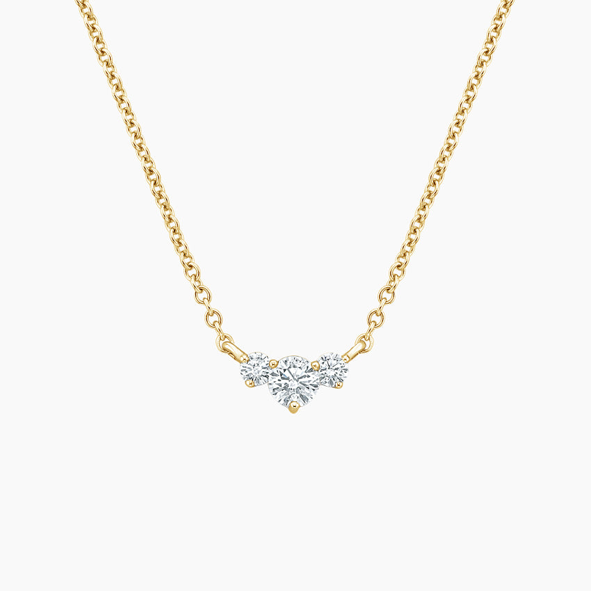 LUCERARO Necklace | Trio Diamond Necklace - JB01395