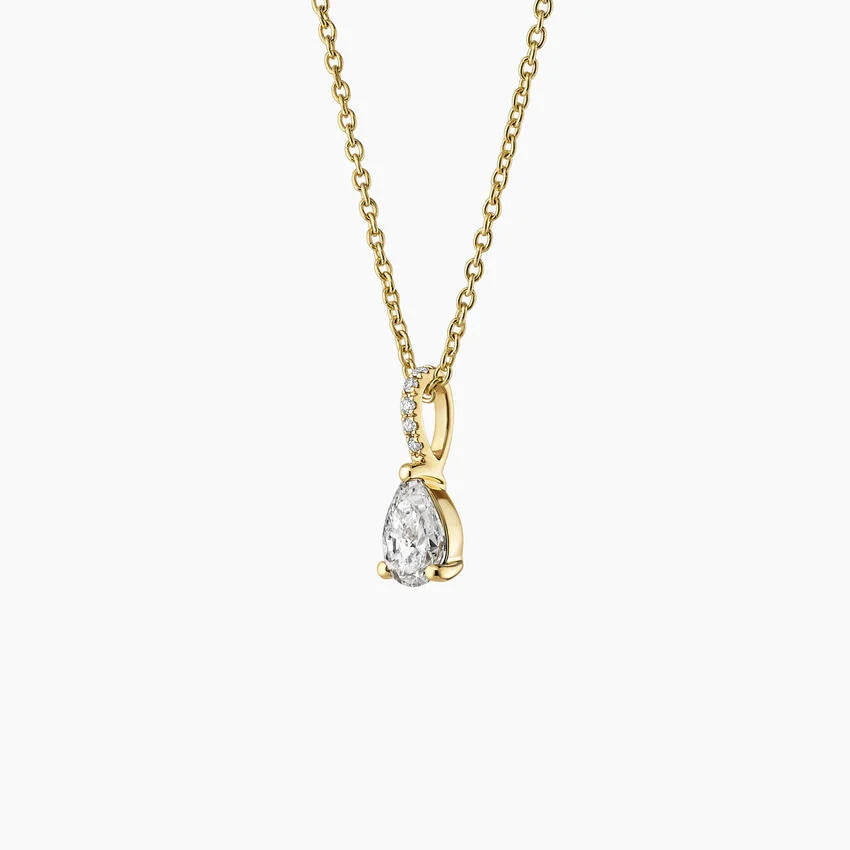 LUCERARO Necklace | Pear Diamond Pendant - JB00750