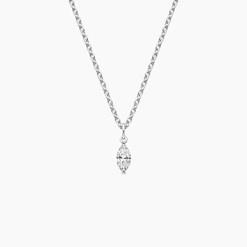 LUCERARO Necklace | Marquise Diamond Pendant - JB00850
