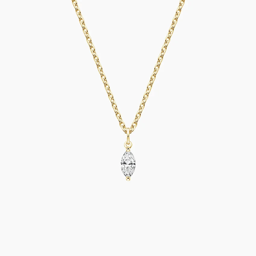 LUCERARO Necklace | Marquise Diamond Pendant - JB00850