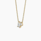 LUCERARO Necklace | Asymmetrical Pear & Round Lab-Grown Diamond Necklace 1/2 ct. tw.