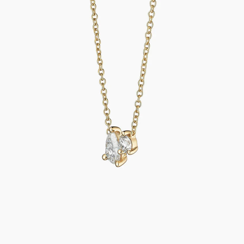 LUCERARO Necklace | Toi et Moi Diamond Necklace - JB00825