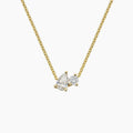 LUCERARO Necklace | Toi et Moi Diamond Necklace - JB00825