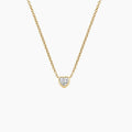 LUCERARO Necklace | Heart Diamond Bezel Pendant - JB00996