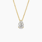 LUCERARO Necklace | Pear Lab-Grown Diamond Solitaire Necklace 1 ct. tw.