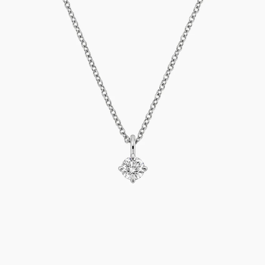 LUCERARO Necklace | Round Diamond Pendant - JB01195