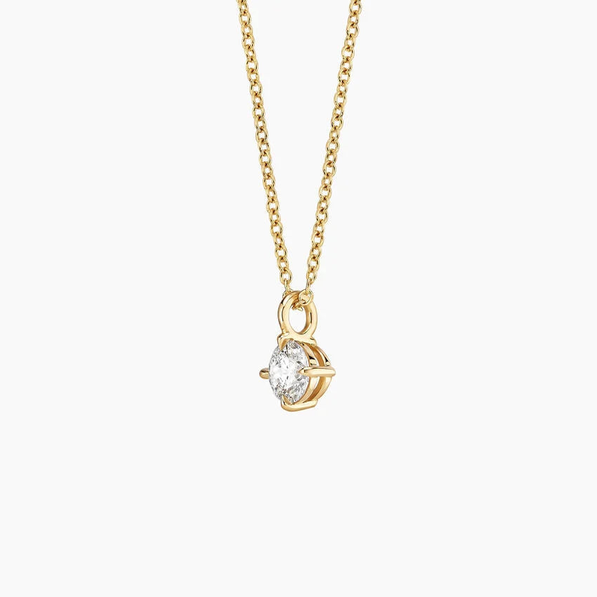 LUCERARO Necklace | Round Diamond Pendant - JB01195