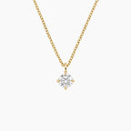 LUCERARO Necklace | Round Lab-Grown Diamond Solitaire Necklace 1/2 ct. tw.