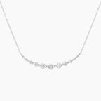 LUCERARO Necklace | Graduated Round Lab-Grown Diamond Necklace 7/8 ct. tw.