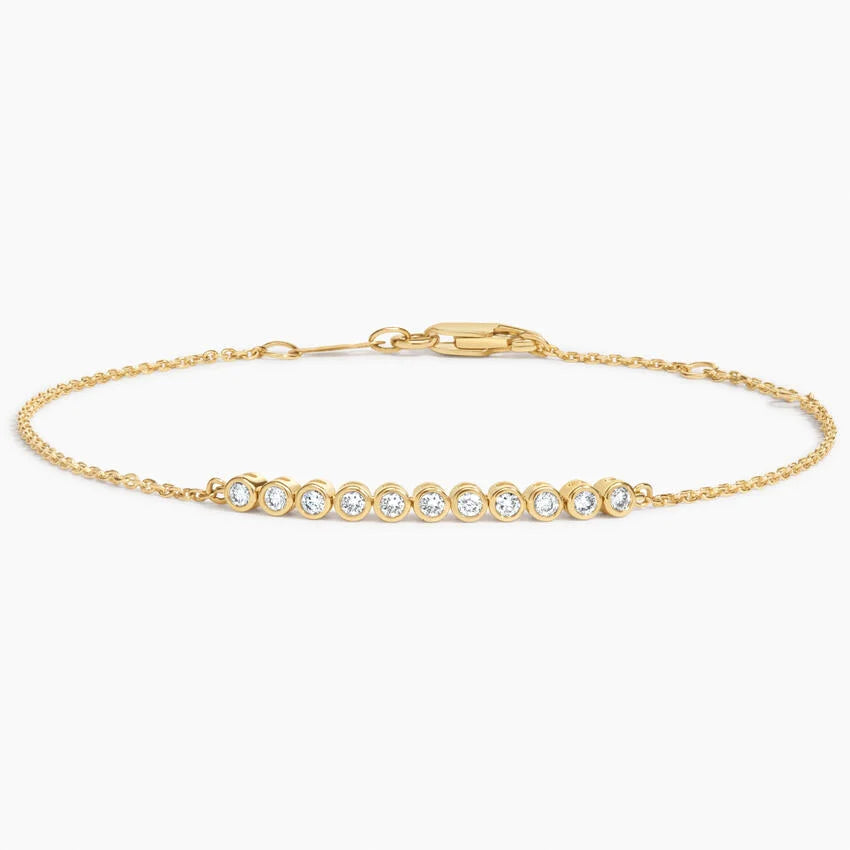 LUCERARO Bracelet | Bezel Diamond Tennis Bracelet - JB00795