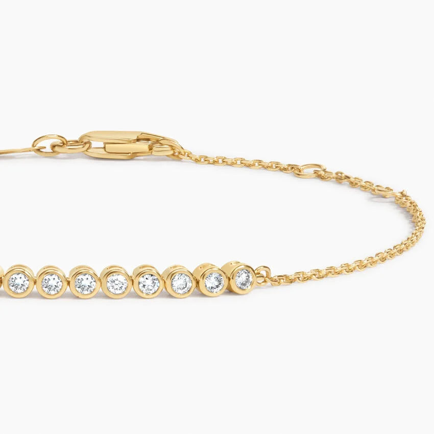 LUCERARO Bracelet | Bezel Diamond Tennis Bracelet - JB00795