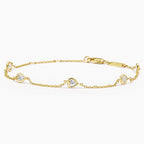 LUCERARO Bracelet | Heart Lab-Grown Diamond Station Bracelet 1/2 ct. tw.