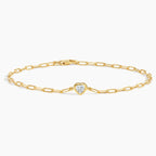LUCERARO Bracelet | Heart Lab-Grown Diamond Bezel Bracelet 1/3 ct. tw.