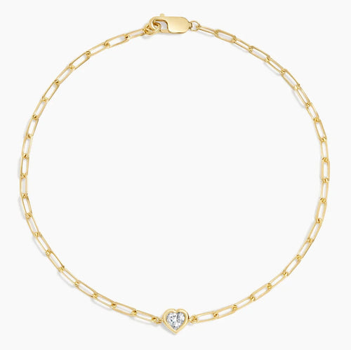 LUCERARO Bracelet | Heart Diamond Chain Bracelet - JB00496
