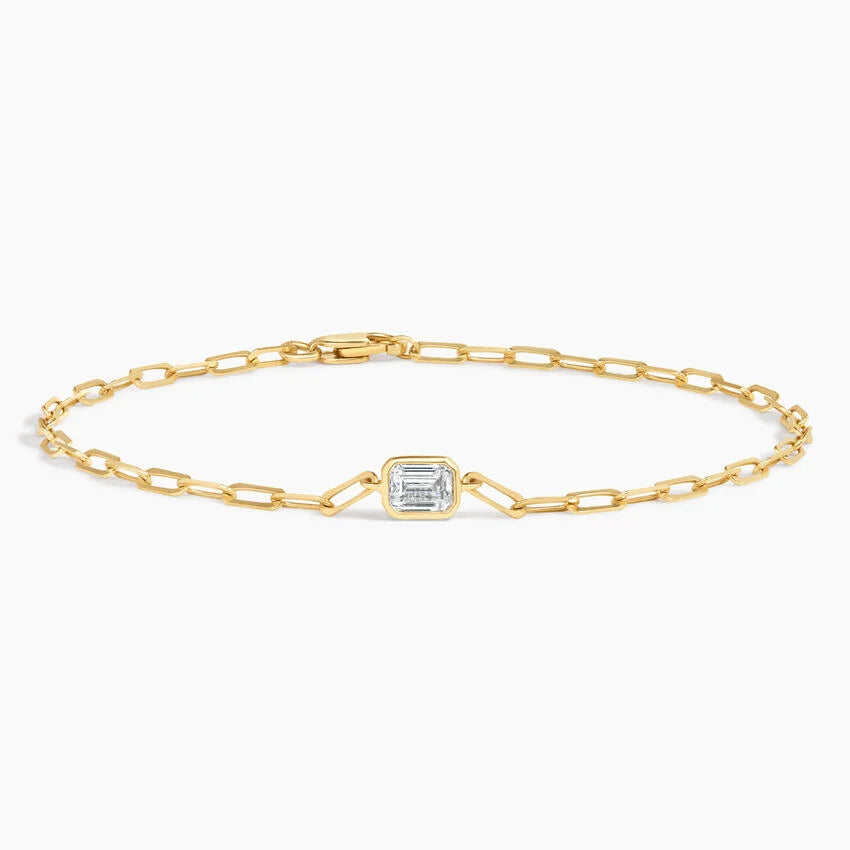 LUCERARO Bracelet | Emerald Diamond Chain Bracelet - JB00495