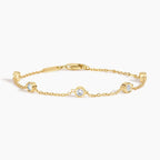 LUCERARO Bracelet | Round Lab-Grown Diamond Bezel Station Bracelet 1/2 ct. tw.