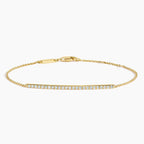 LUCERARO Bracelet | Round Lab-Grown Diamond Pavé Bar Bracelet 1/4 ct. tw.