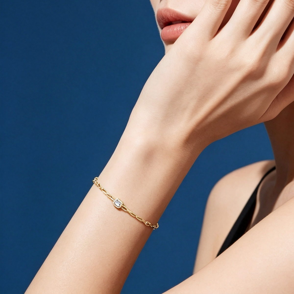 LUCERARO Bracelet | Emerald Lab-Grown Diamond Bezel Bracelet 1/3 ct. tw.