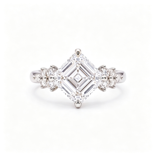 LUCERARO Engagement | Cluster Kite-Set Diamond Ring - ER01850