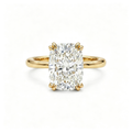 LUCERARO Engagement | Cushion Solitaire Diamond Ring - ER01688