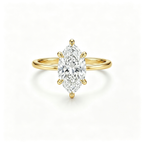 LUCERARO Engagement | Marquise Lab Grown Diamond Solitaire Ring