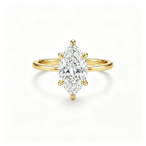 LUCERARO Engagement | Marquise Solitaire Diamond Ring - ER01752