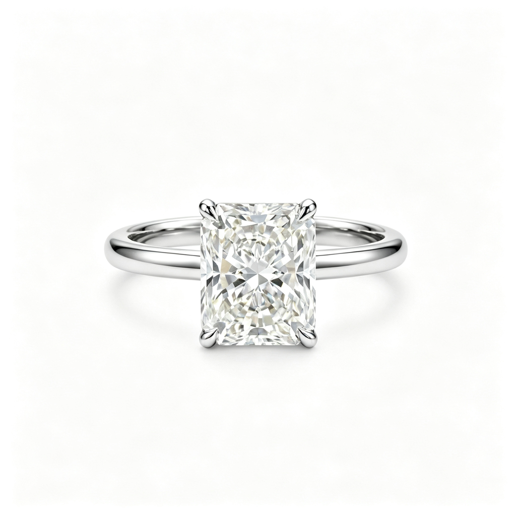 LUCERARO Engagement | Radiant Lab Grown Diamond Ring