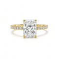LUCERARO Engagement | Radiant Solitaire Diamond Ring - ER01250