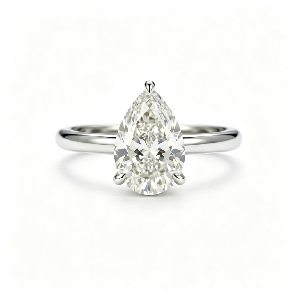 LUCERARO Engagement | Pear Lab Grown Diamond Ring