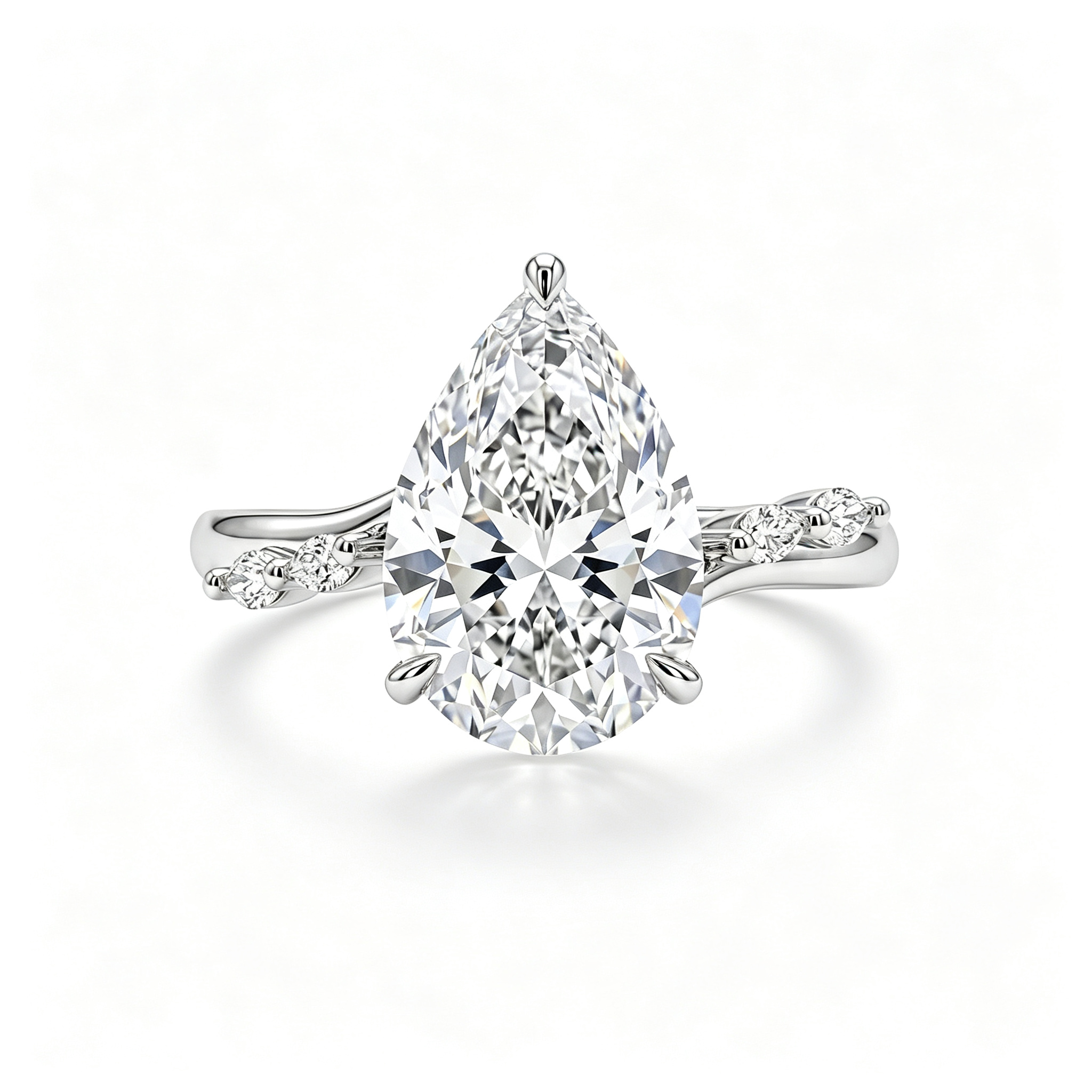 LUCERARO Engagement | Pear Diamond Ring - ER01576