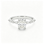 LUCERARO Engagement | Oval Lab Grown Diamond Ring
