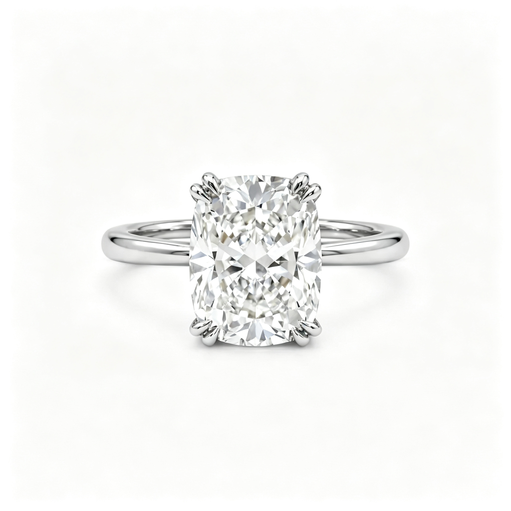 LUCERARO Engagement | Cushion Lab Grown Diamond Ring