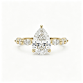 LUCERARO Engagement | Pear Solitaire Diamond Ring - ER01144