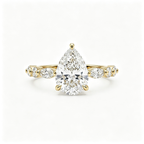 LUCERARO Engagement | Pear Lab Grown Diamond Ring
