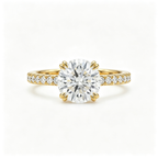 LUCERARO Engagement | Round Lab Grown Diamond Ring