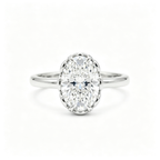 LUCERARO Engagement | Oval Lab Grown Diamond Ring