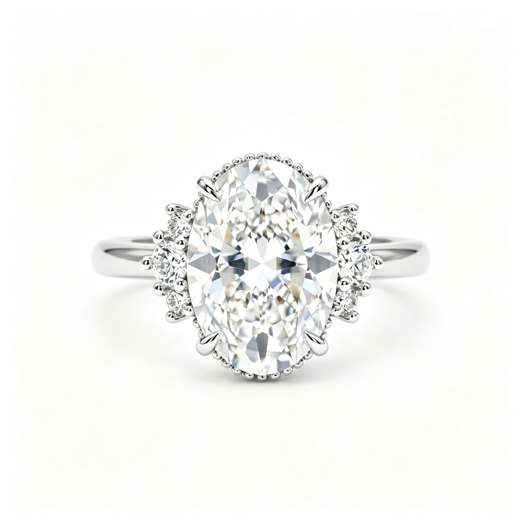 LUCERARO Engagement | Oval Lab Grown Diamond Ring