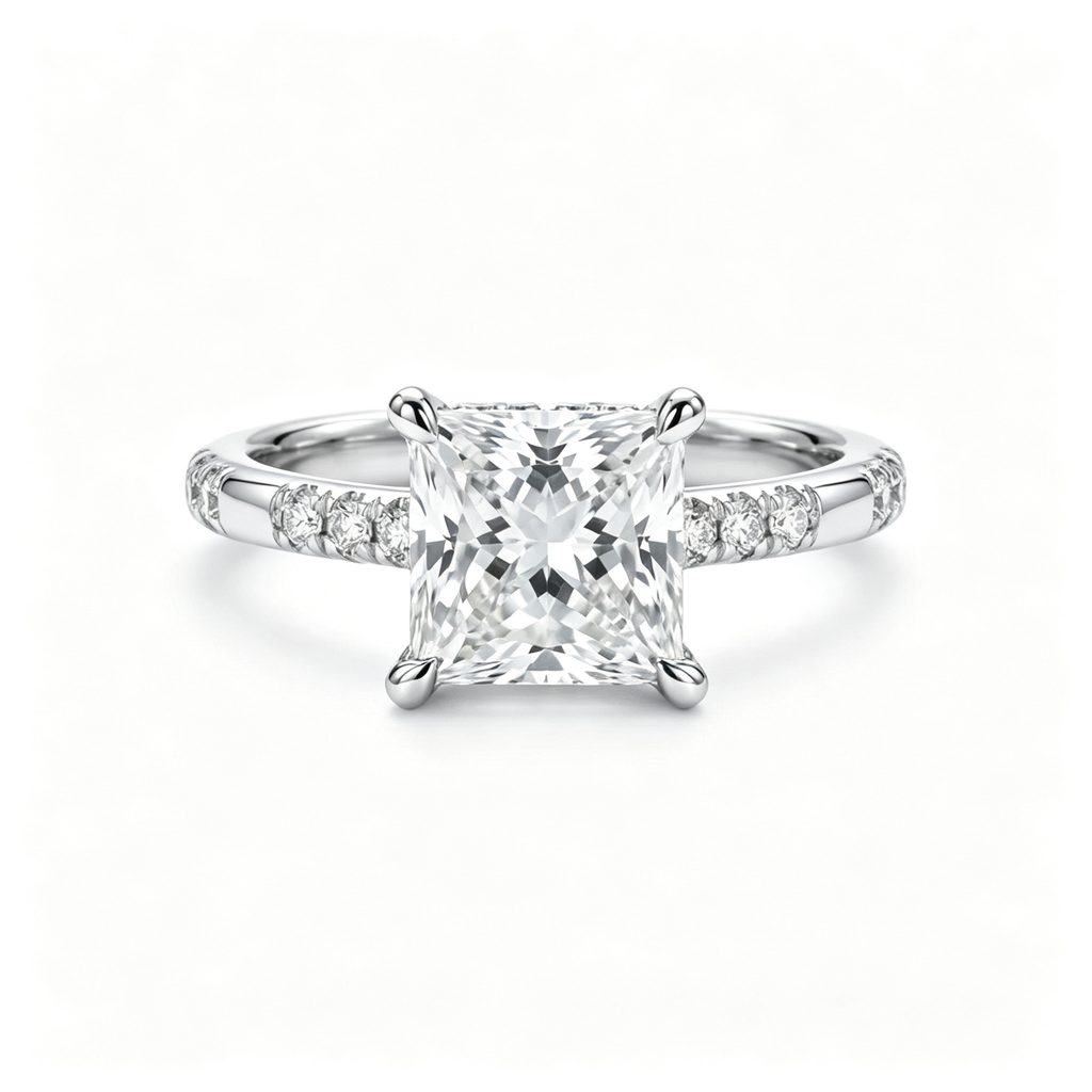 LUCERARO Engagement | Princess-Cut Lab Grown Diamond