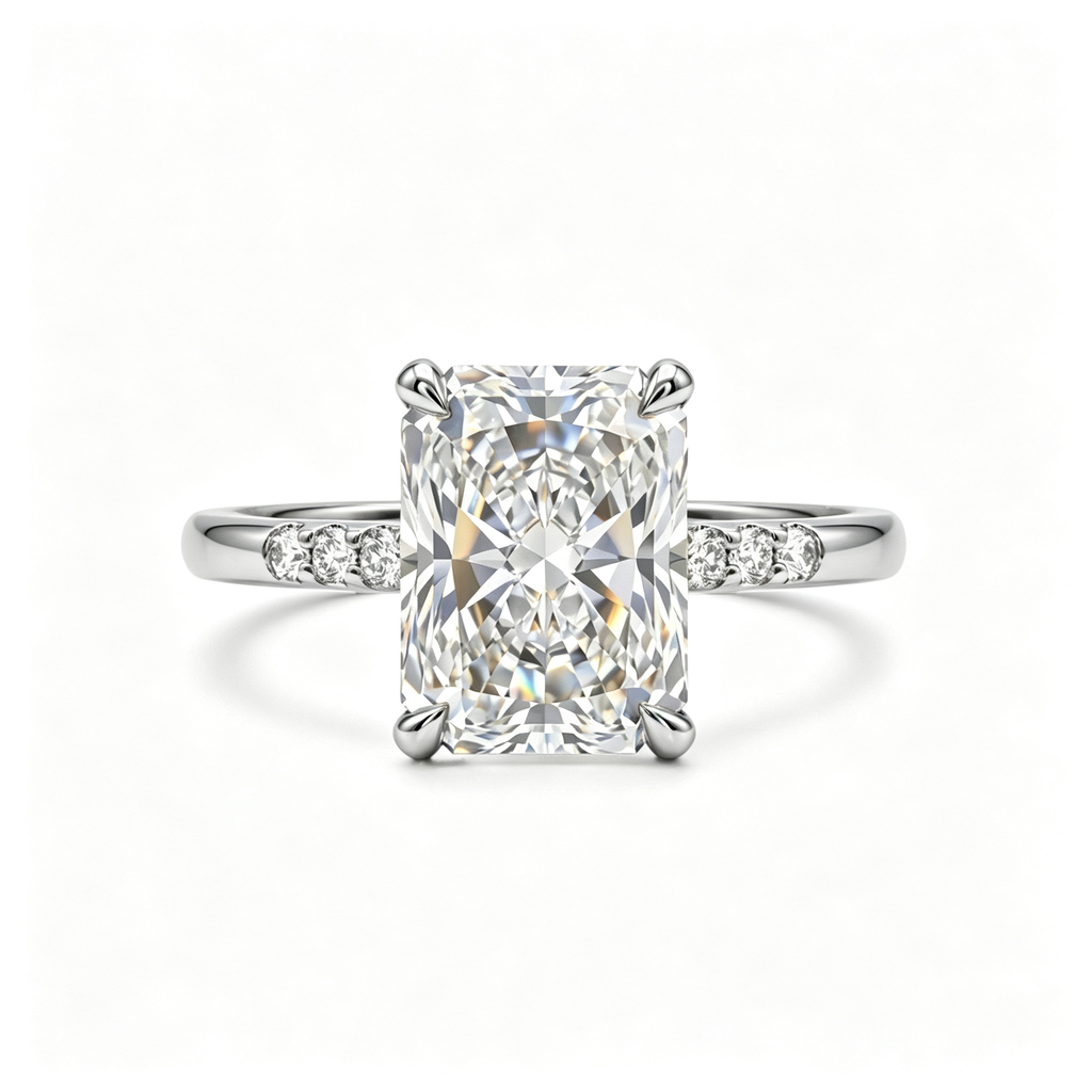LUCERARO Engagement | Radiant Lab Grown Diamond Ring