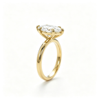 LUCERARO Engagement | Marquise Lab Grown Diamond Solitaire Ring