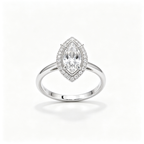 LUCERARO Engagement | Marquise Lab Grown Diamond Halo Ring