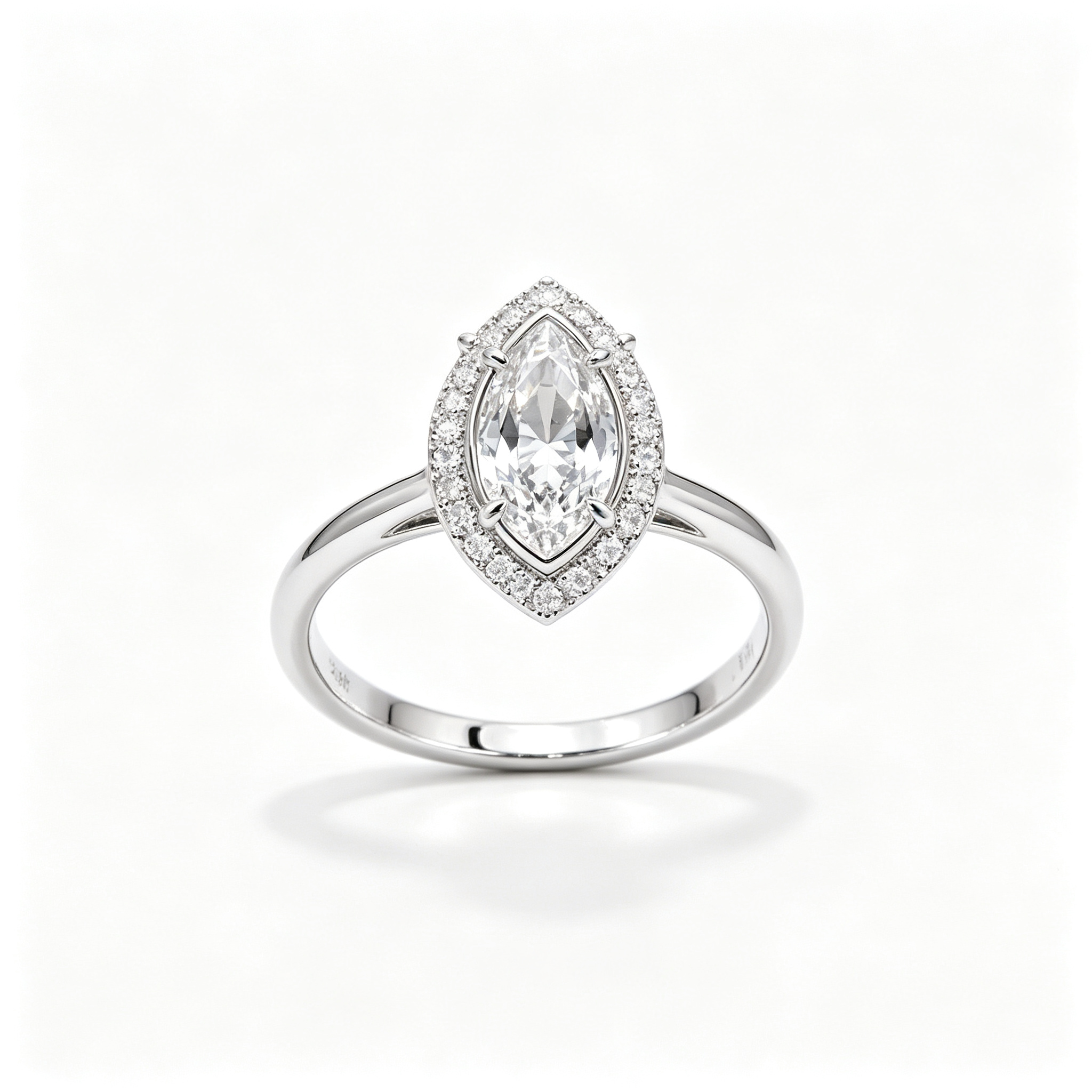 LUCERARO Engagement | Marquise Halo Diamond Ring - ER01635