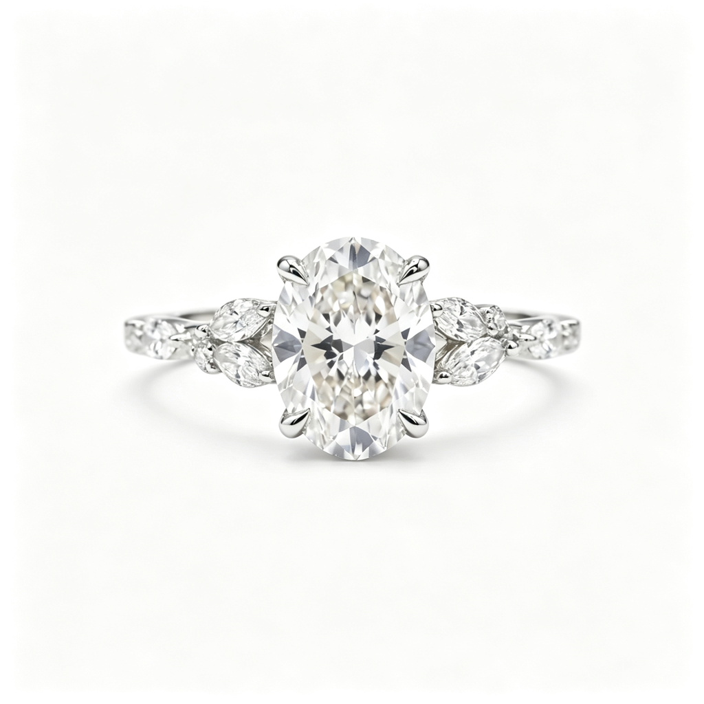 LUCERARO Engagement | Oval Lab Grown Diamond Ring