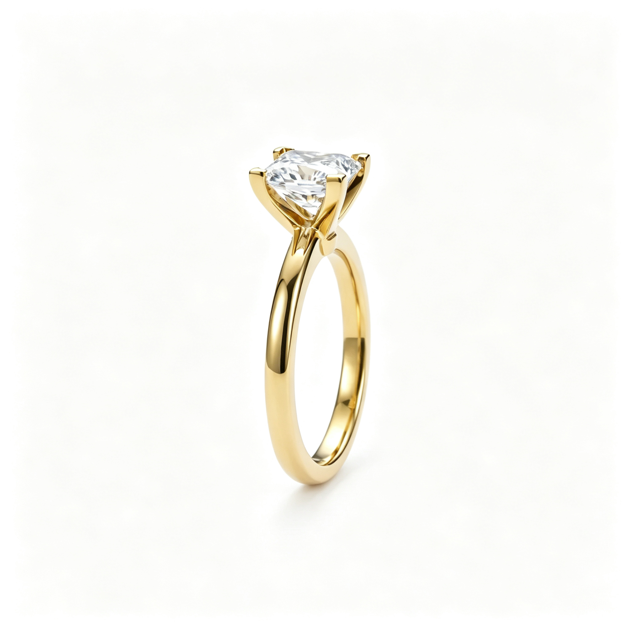 LUCERARO Engagement | Princess Solitaire Diamond Ring - ER01480