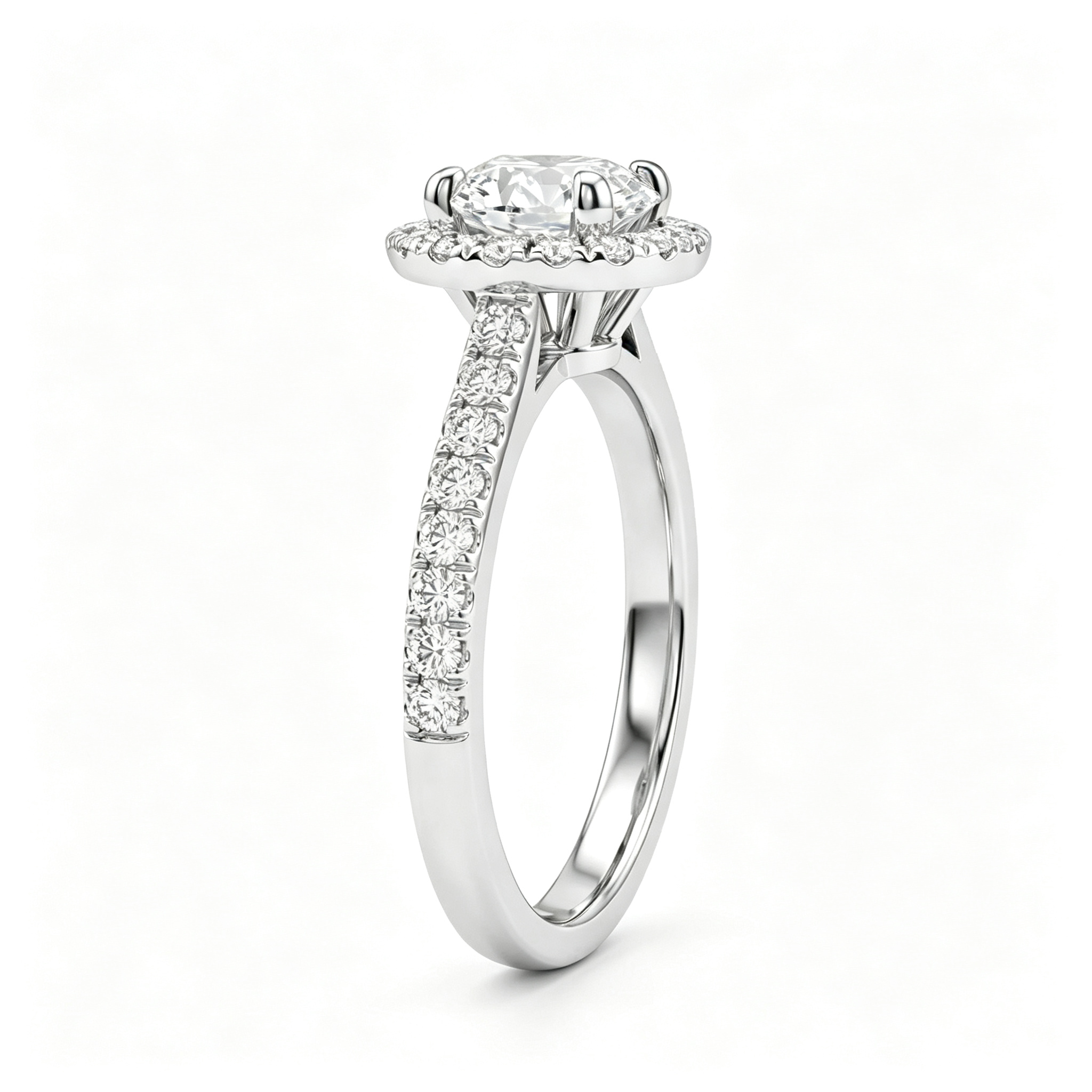 LUCERARO Engagement | Round Brilliant Diamond Ring - ER01736