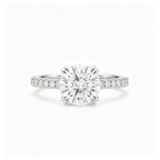 LUCERARO Engagement | Round Lab Grown Diamond Ring