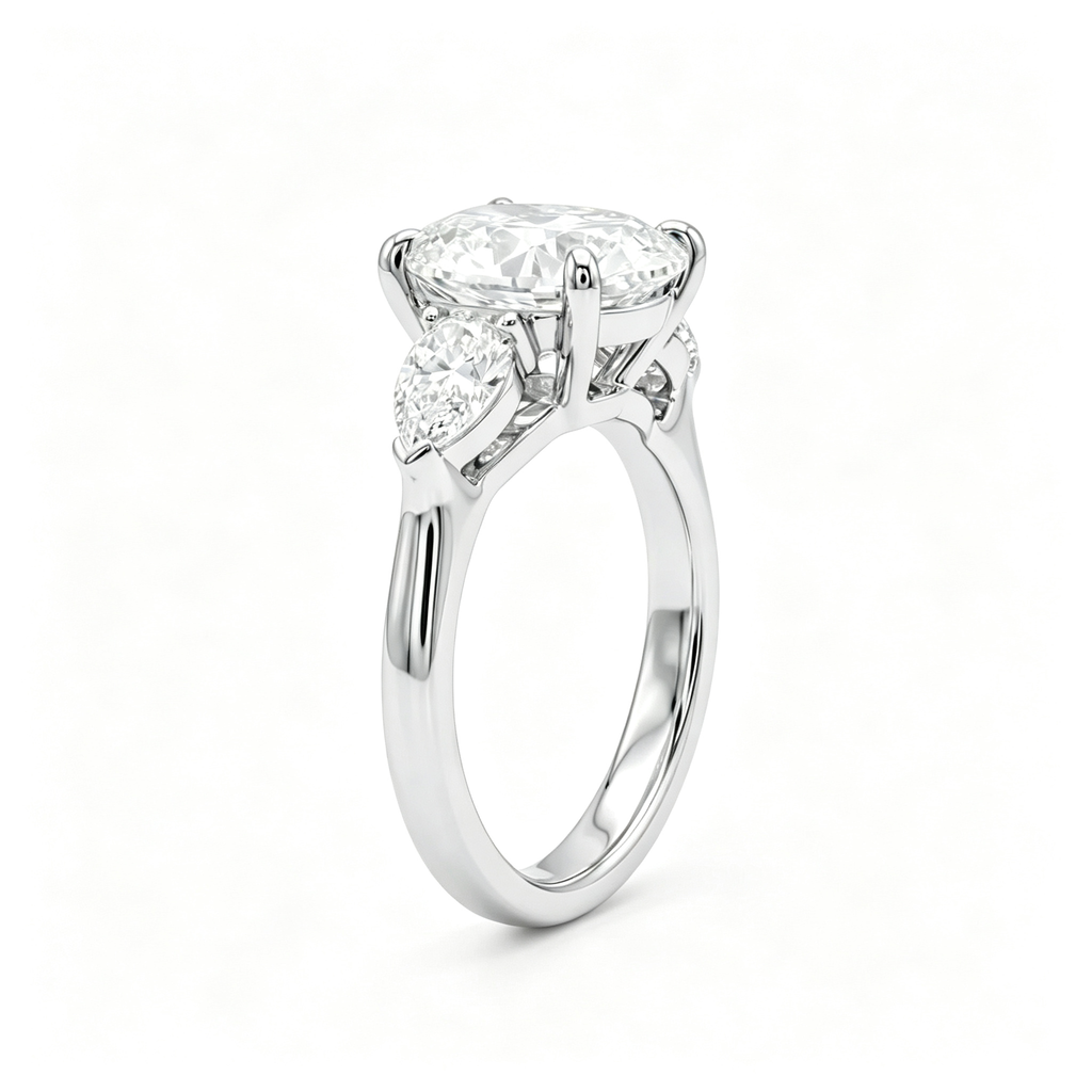 LUCERARO Engagement | Oval & Pear Diamond Ring - ER02384