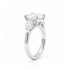 LUCERARO Engagement | Oval Lab Grown Diamond Three-Stone Ring