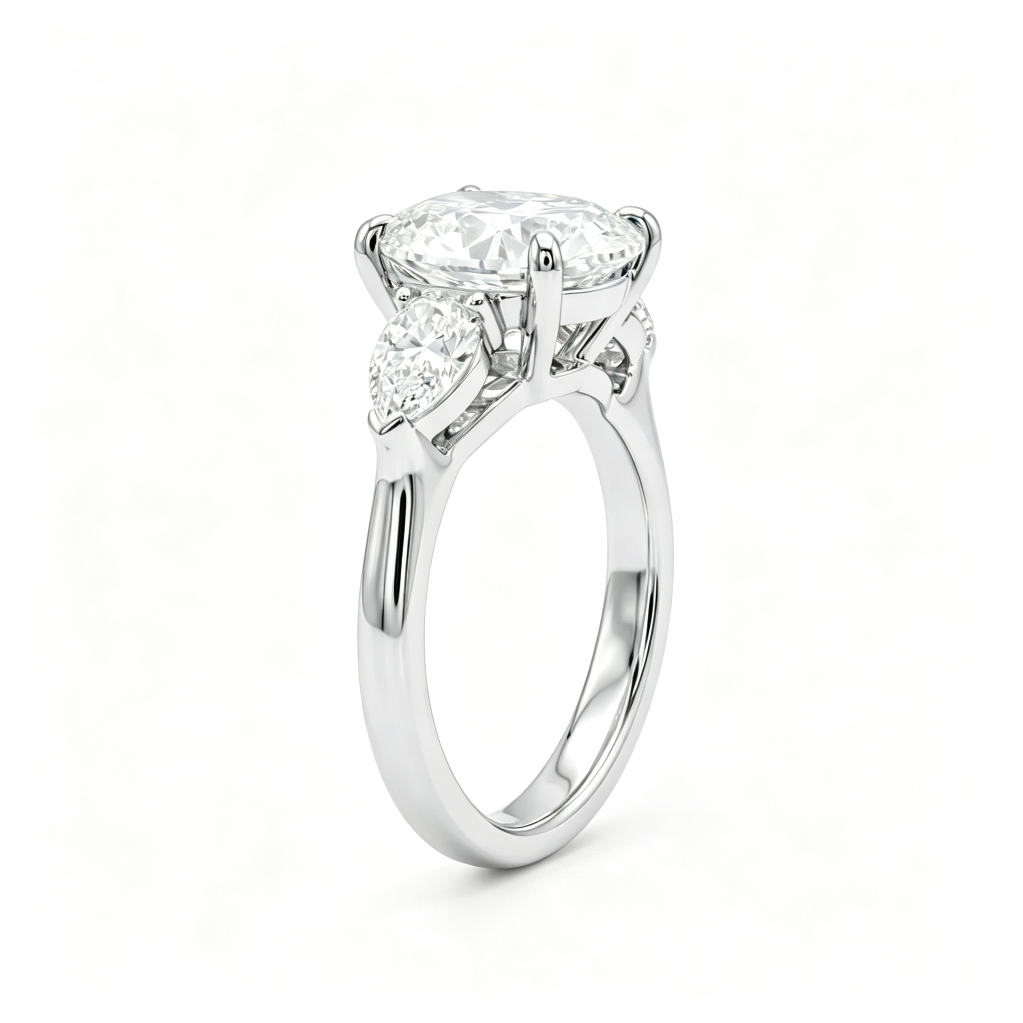LUCERARO Engagement | Oval & Pear Diamond Ring - ER02384
